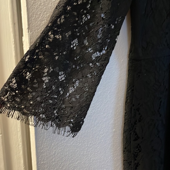 Black lace JCrew dress. Worn once, in perfect condition! - Picture 5 of 6